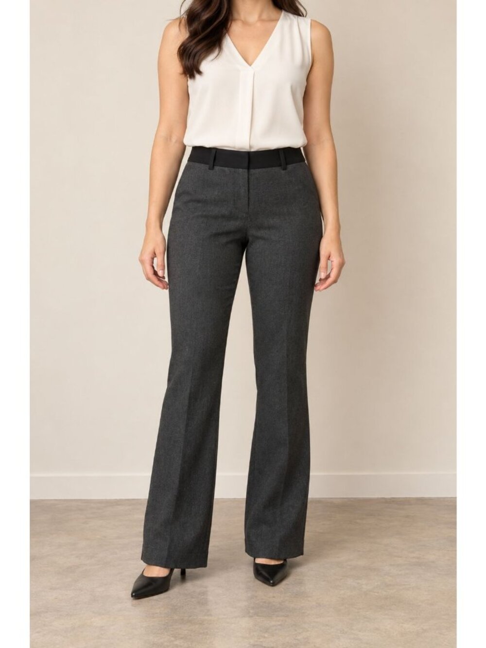 Express Editor Womens Charcoal Dress Pants Size 8S